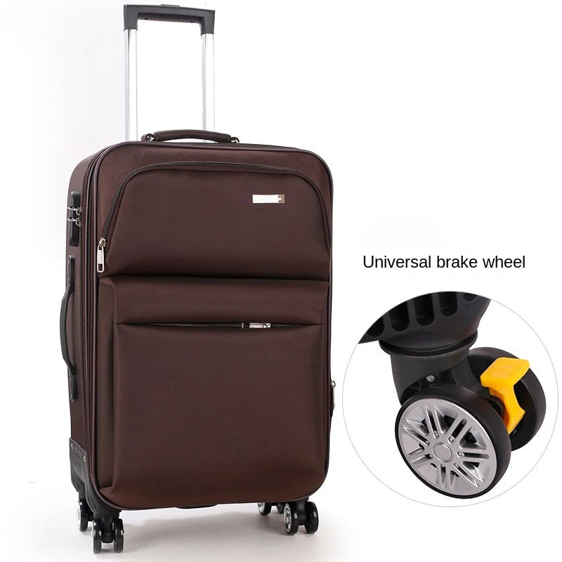 Oxford Suitcase Unisex Student Travel Bag Set Password Trolley Case Rolling Luggage Spinner Wheels 20 "24" 26" 30 inch Cloth Box