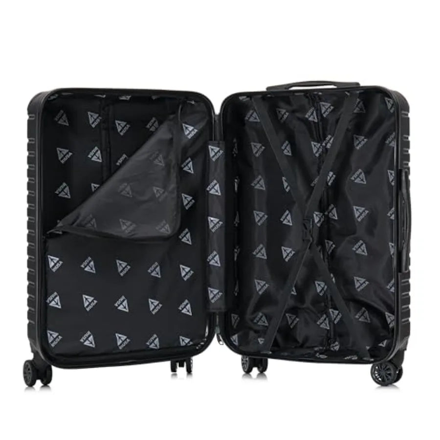 Luggage with GEL Handle Spacious Traveling Suitcases, Travel Suitcase with Dual Spinner Wheels and Studs Medium Hardside Luggag