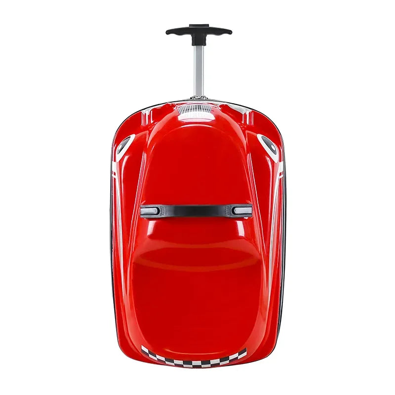 Cartoon Car Suitcase Can Sit to Ride Rolling Luggage Bag Children's Suitcases on Wheels Carry-on Travel Bags Cabin Trolley Case