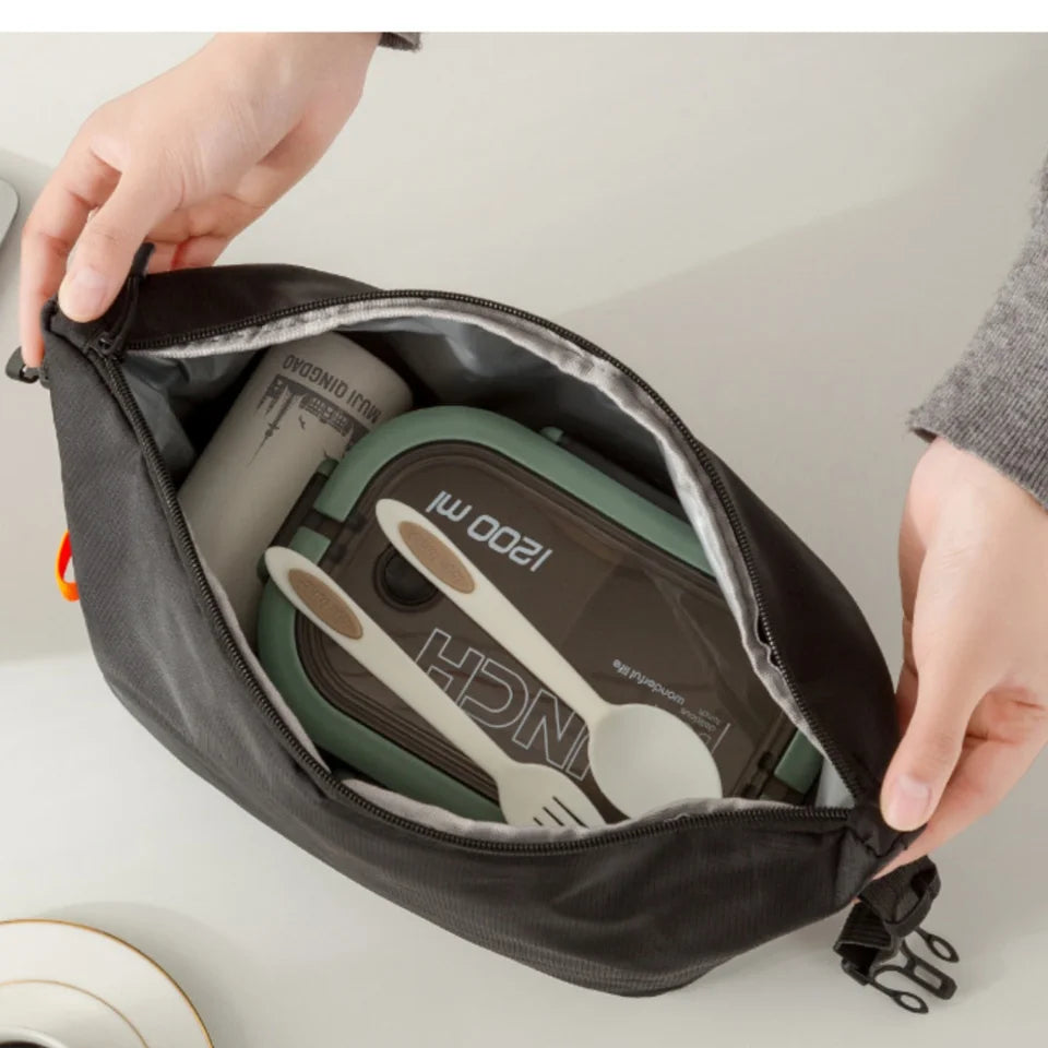 Lunch Bag Insulated Lunch Box, Small Leakproof Cooler Food Lunch Containers Reusable High Capacity Bags for Work, Travel