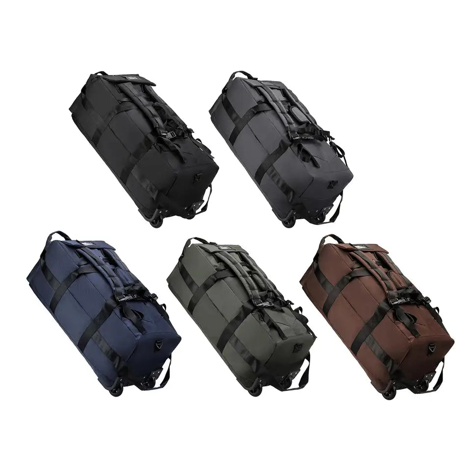 Wheeled Duffel Bag Foldable Suitcase for Traveling Beach Camping Storage Bag