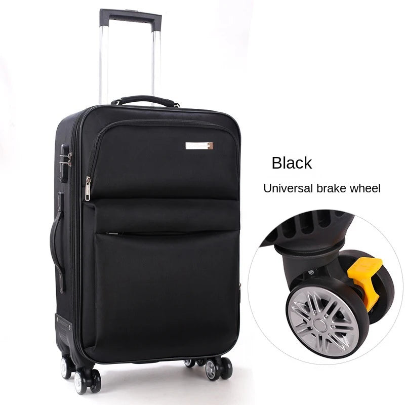 Oxford Suitcase Unisex Student Travel Bag Set Password Trolley Case Rolling Luggage Spinner Wheels 20 "24" 26" 30 inch Cloth Box