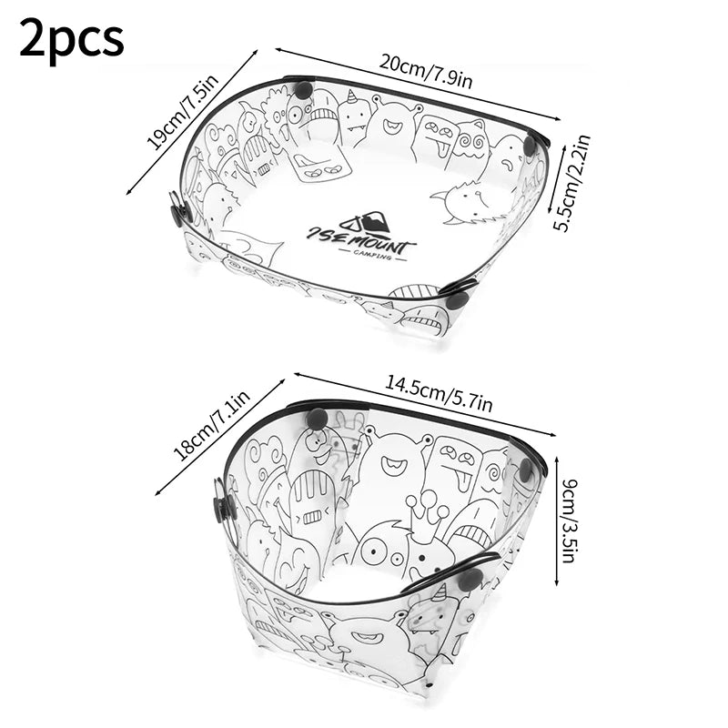 Outdoor Camping Picnic Tableware Ultralight Foldable Bowl Plate Cup Coffee Filter Multi-purpose Travel Camping Equipment посуда