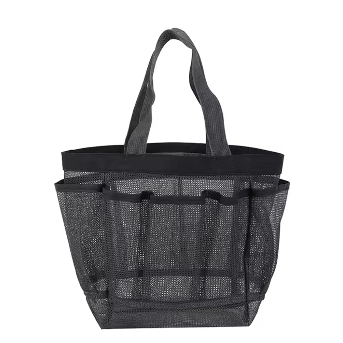 Portable Mesh Shower Caddy Tote Beach Bag Travel Storage Wash Bag Swimming Bath Bag Suitable for Outdoor Camping Quick Dry Tote