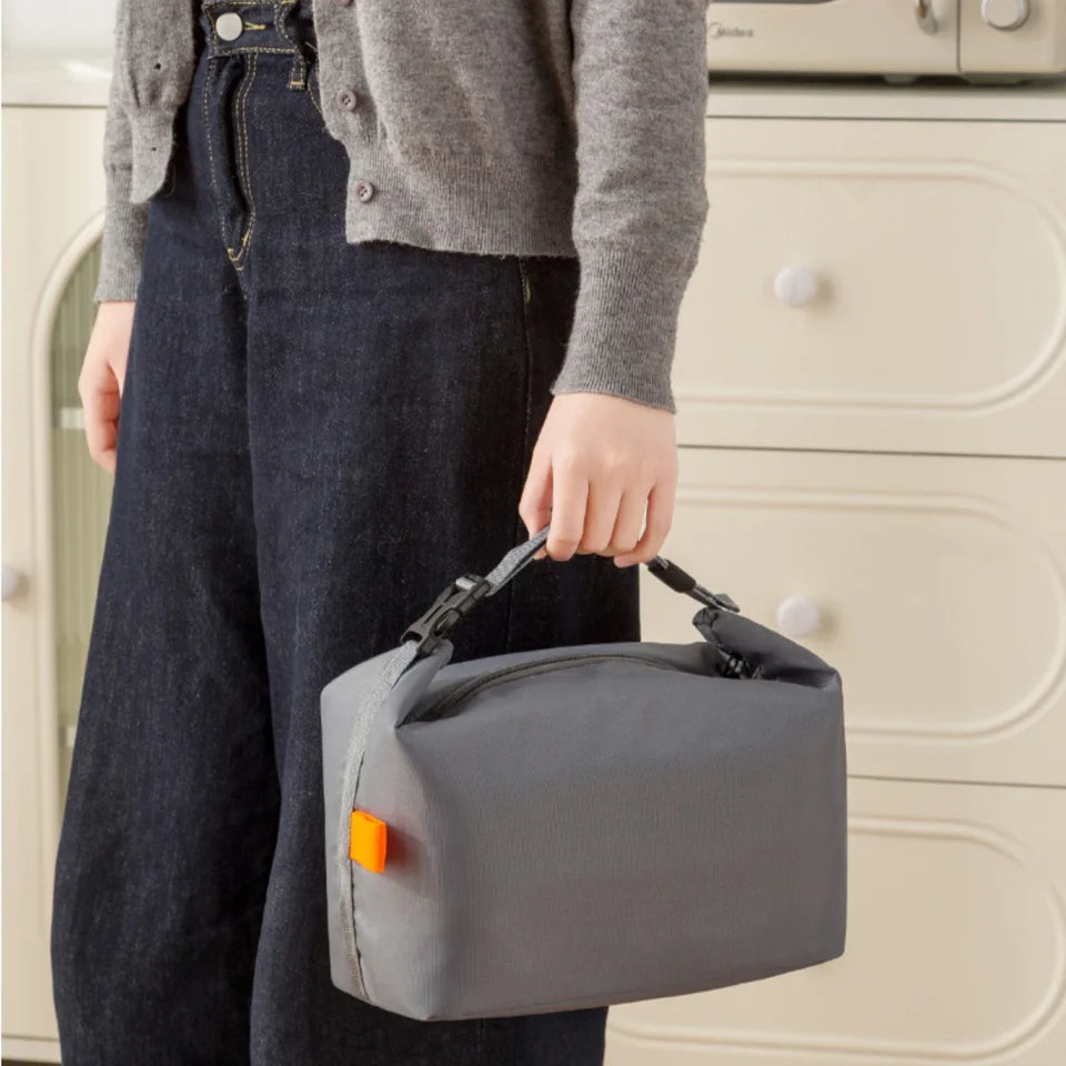Lunch Bag Insulated Lunch Box, Small Leakproof Cooler Food Lunch Containers Reusable High Capacity Bags for Work, Travel
