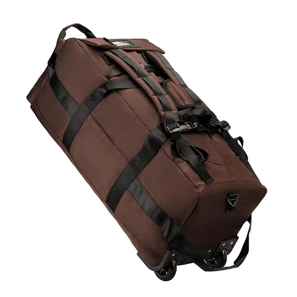 Wheeled Duffel Bag Foldable Suitcase for Traveling Beach Camping Storage Bag